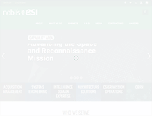 Tablet Screenshot of noblis-esi.com